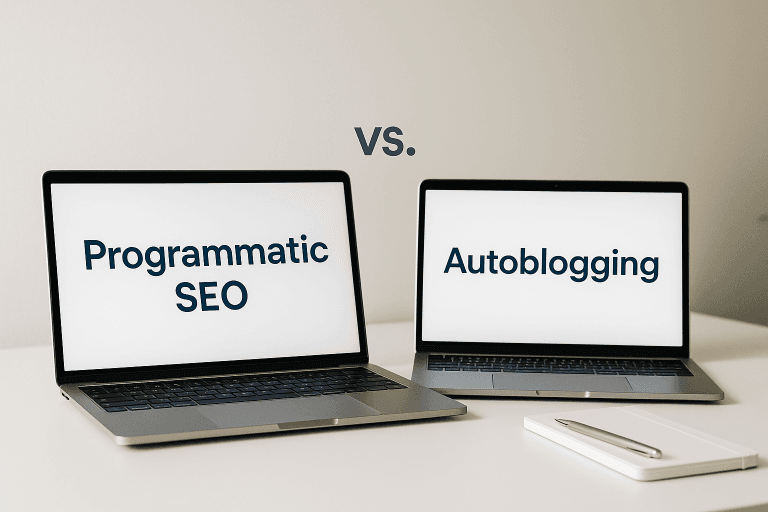 Programmatic SEO vs Autoblogging: Different Tools for Different Jobs