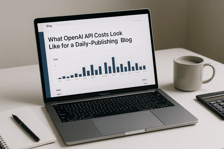 What OpenAI API Costs Look Like for a Daily-Publishing Blog
