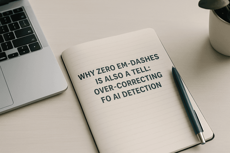 Why Zero Em-Dashes Is Also a Tell: Over-Correcting for AI Detection