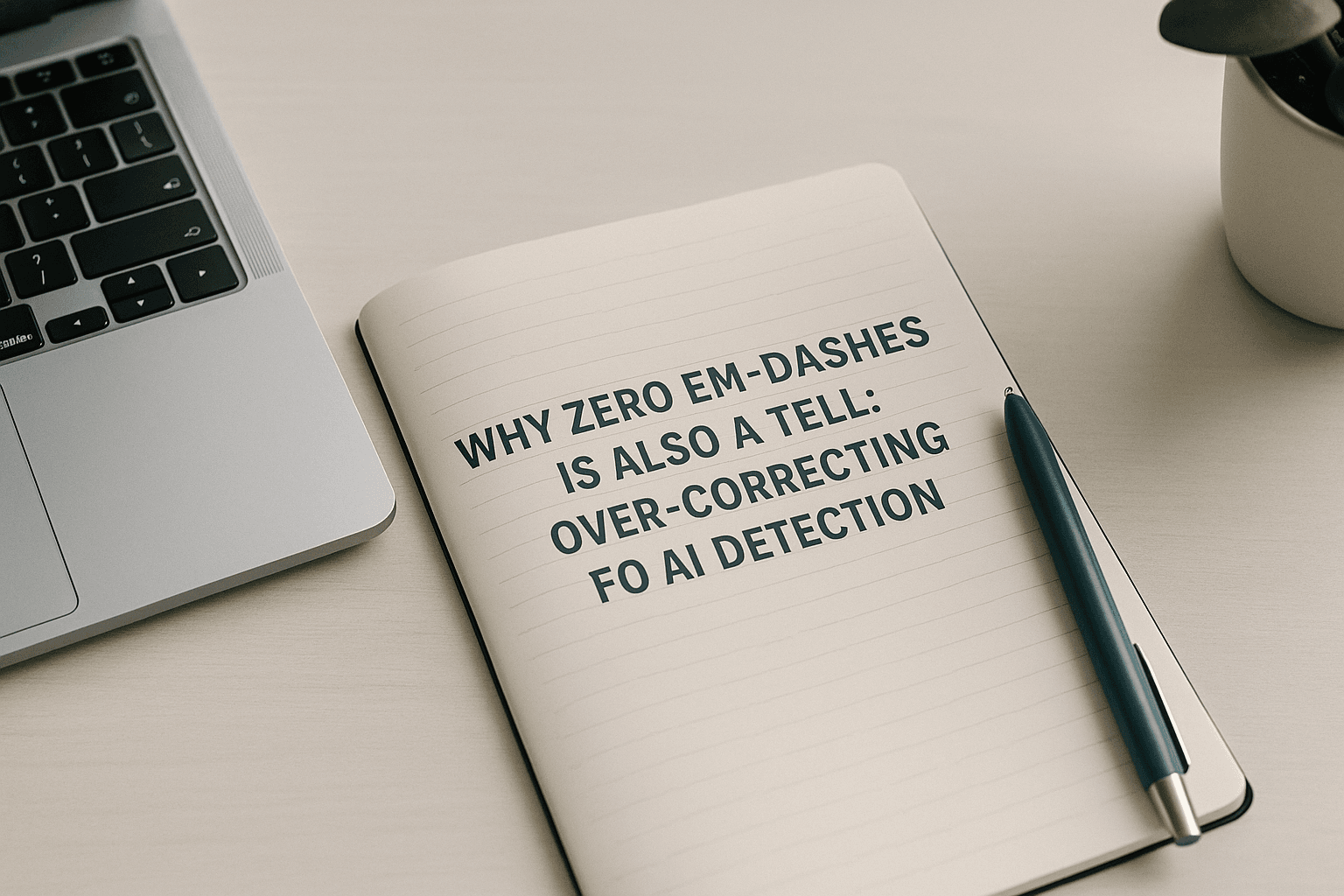 Why Zero Em-Dashes Is Also a Tell: Over-Correcting for AI Detection